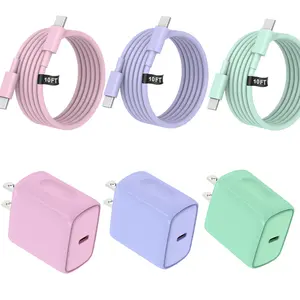 For iPhone 17 Charger,3Pack 60W Type C to C 10 ft Charger Cord for Apple iPhone 16/15/15 Pro/Plus/Pro Max,for MacBook Pro/Air,for IPad Air 4/5/Mini 6/Pro Cellphone Smartphone