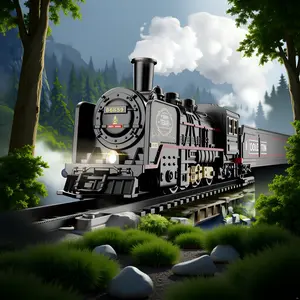 Train Set for Under Christmas Tree,Electric Train Toy with Smokes,Lights and Sound, Locomotive Train Model with Track,Birthday Gifts Idea for 3 4 5 6 7+ Years Old Toddler Boys and Girls 3 year old boy gift train set train