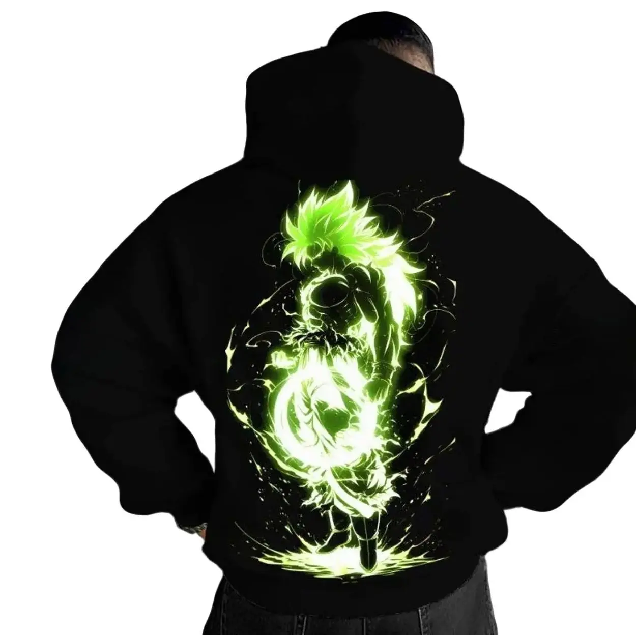 Youth & Adult Unisex Dragon Anime Graphic Streetwear Vintage Hoodie, Perfect Broly Saiyan V2 2-Sides Shirt, Anime Lovers Shirt, Streetwear, Gift For Men For Women, Birthday Gift, Trendy Best Gift SS OLPDR