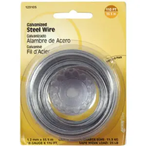 212 MAIN Galvanized Wire, 110 ft 18 Gauge, Corrosion-Resistant Fastener for Sailing Water Sports