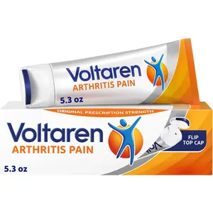 Voltaren Arthritis Pain Relief Gel, Diclofenac Sodium, 1% (NSAID), Clinically Proven Powerful Pain Reliever, No Prescription Needed, 1.7oz 5.3oz