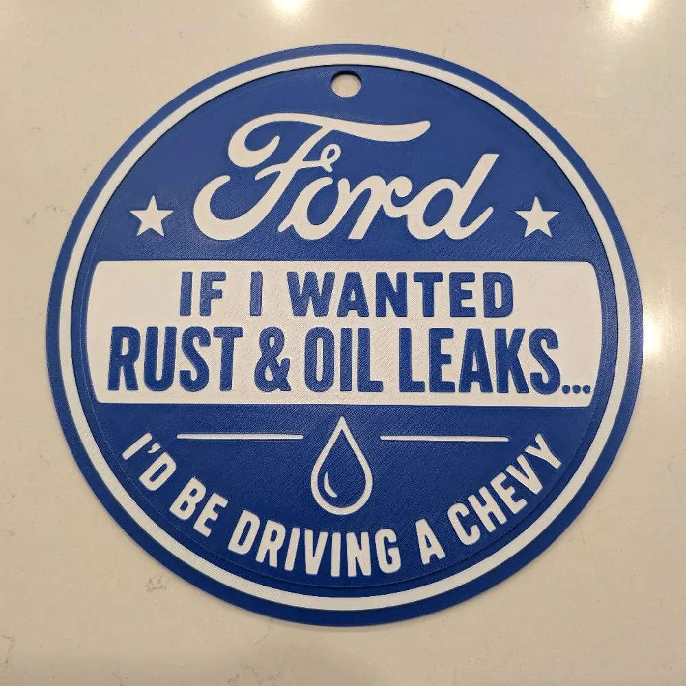 Funny Ford 3d printed sign