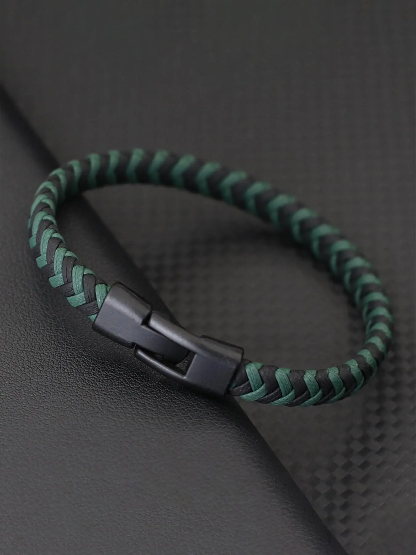 Men's Minimalist Temperament Plain Color Braided Bracelet, Casual Trendy Stackable Bracelets, Fashionable Bracelet Style, Fashionable Jewelry for Daily & Party Decoration, Braided Jewellery