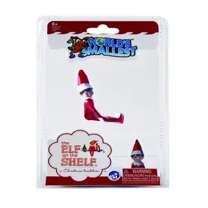 212 MAIN World's Smallest Articulated Elf On The Shelf - Red Christmas Hat Miniature Decoration, Festive Decoration, Collectible Office/Commercial Furniture Accent for Ages 6+