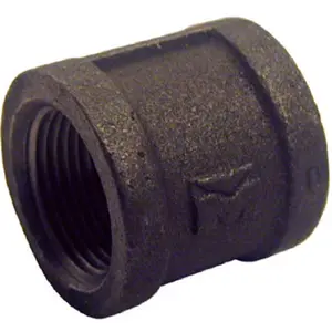 Pannext Fittings B-CPL03 0.38 in. Black Right Hand Pipe Coupling
