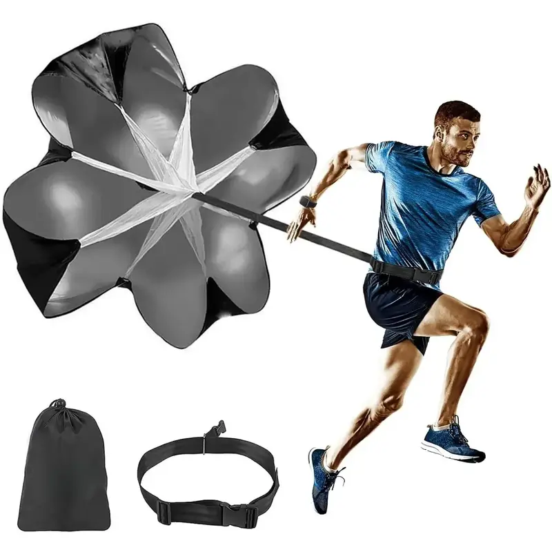 Running Speed Training Speed Chute Resistance Parachute for Speed and Acceleration Training Fitness Explosive Power Training 56-Inch