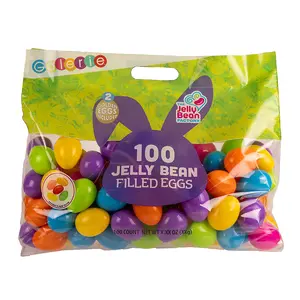 2 1/4" Bulk 100 Pc. Galerie<sup>®</sup> Jelly Bean & Sticker-Filled Plastic Easter Eggs