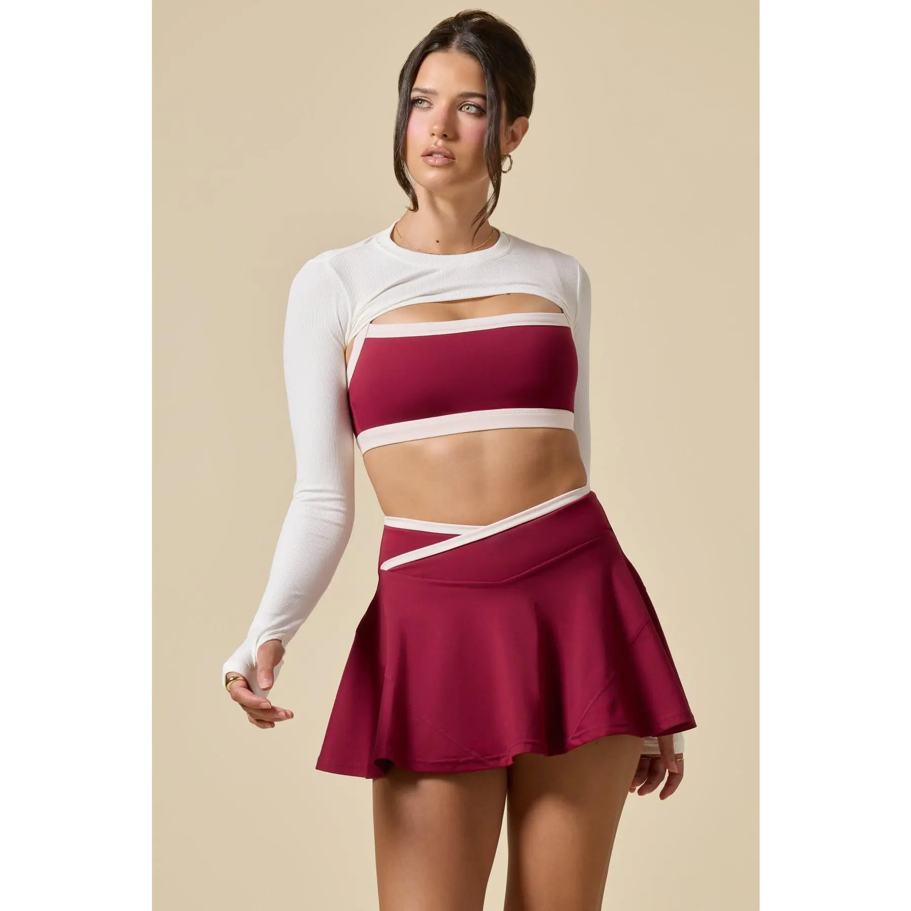 Relevé Ribbed Shrug - Bright White