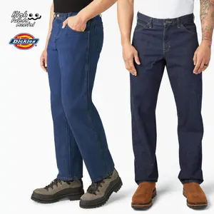 DICKIES Men's 9393 FLEX Regular Fit Jeans Dickies 5 Pockets Straight Fit Jean Uniform Workwear Keystone Belt Loops (28" to 50"