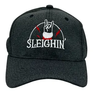 Sleighin Hat Funny Sarcastic Santa Claus Christmas Graphic Novelty Cap Funny Hats Christmas  Funny Sarcastic  Novelty Caps for Men Black - Standard