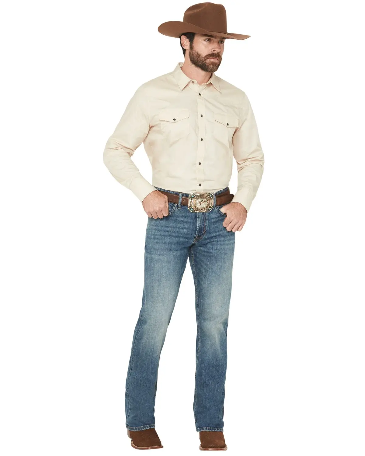 Rank 45 Men's 45&Reg; Roughstock Roadrunner Wash Brock Relaxed Bootcut - Rmfa25j01-Mdw