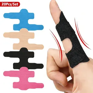 20Pcs/Set Thumb Support Tape, Self Adhesive Kinesiology Fingers Support Brace Straps Bandage Stretchy Athletic Tape for Sport Housework Joint Supporting