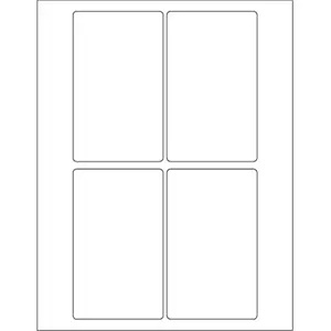 Box Partners LL117 3 x 5 in. White Rectangle Laser Labels - Pack of 400