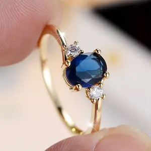 Elegant Women's Rings Artificial Zirconia Decor Stackable Earrings for Daily Date Wear, Birthday Anniversary Valentine's Day Gift Engagement Ring