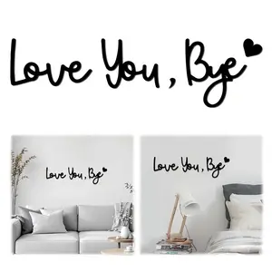 Wooden Wall Hanging Decor, 'love Goodbye' Set, Home Living Room Bedroom Art, Cool Wall Art, Unique Artwork, Personalized Letter Sign, Unique Room Accessories