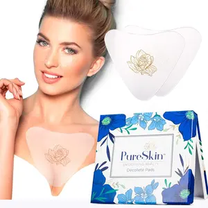 Chest Wrinkle Pads 4 PACK - Decollete Anti Wrinkle Chest Pads Silicone Patches for Wrinkles for Chest Wrinkles from Side Sleeping