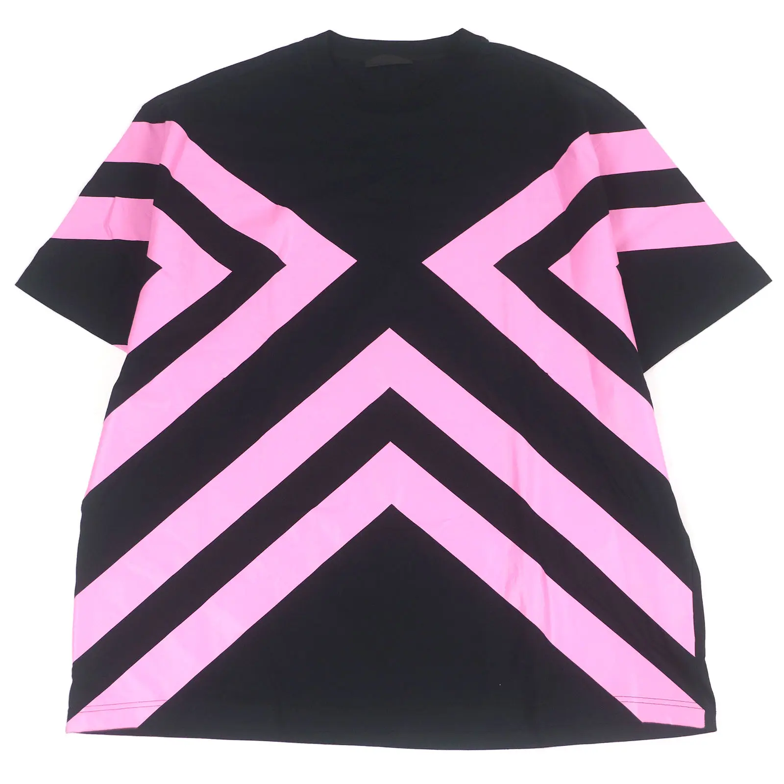Pre-owned PRADA Cotton Small Leather Goods Triangle Logo T shirt