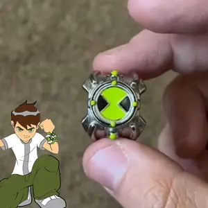 Anime Ben 10 Omnitrix Cosplay Ring Unisex Punk Goth Trendy Personality Finger Rings Jewelry Accessories