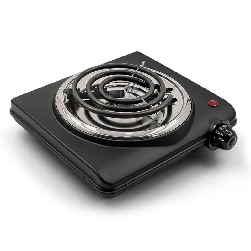 Maximatic ESB050 Elite 120 V Single Coiled Electric Burner Hot Plate, Black