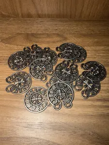 Metal flat horseshoe for DIY crafts, clothes, accessories, decoration