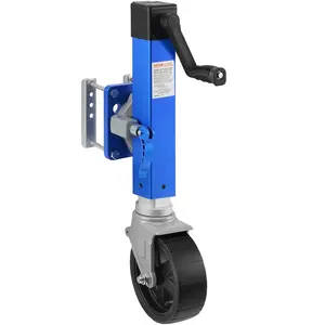 【fathersdaygift】VEVOR Trailer Jack with Wheel1600 lbs Heavy Duty Swivel Boat Trailer Jack PP Single Wheel10" LiftBolt-on Trailer Tongue Jack with Ergonomic Handle for RVBoatHorse TrailerUtility Trailer