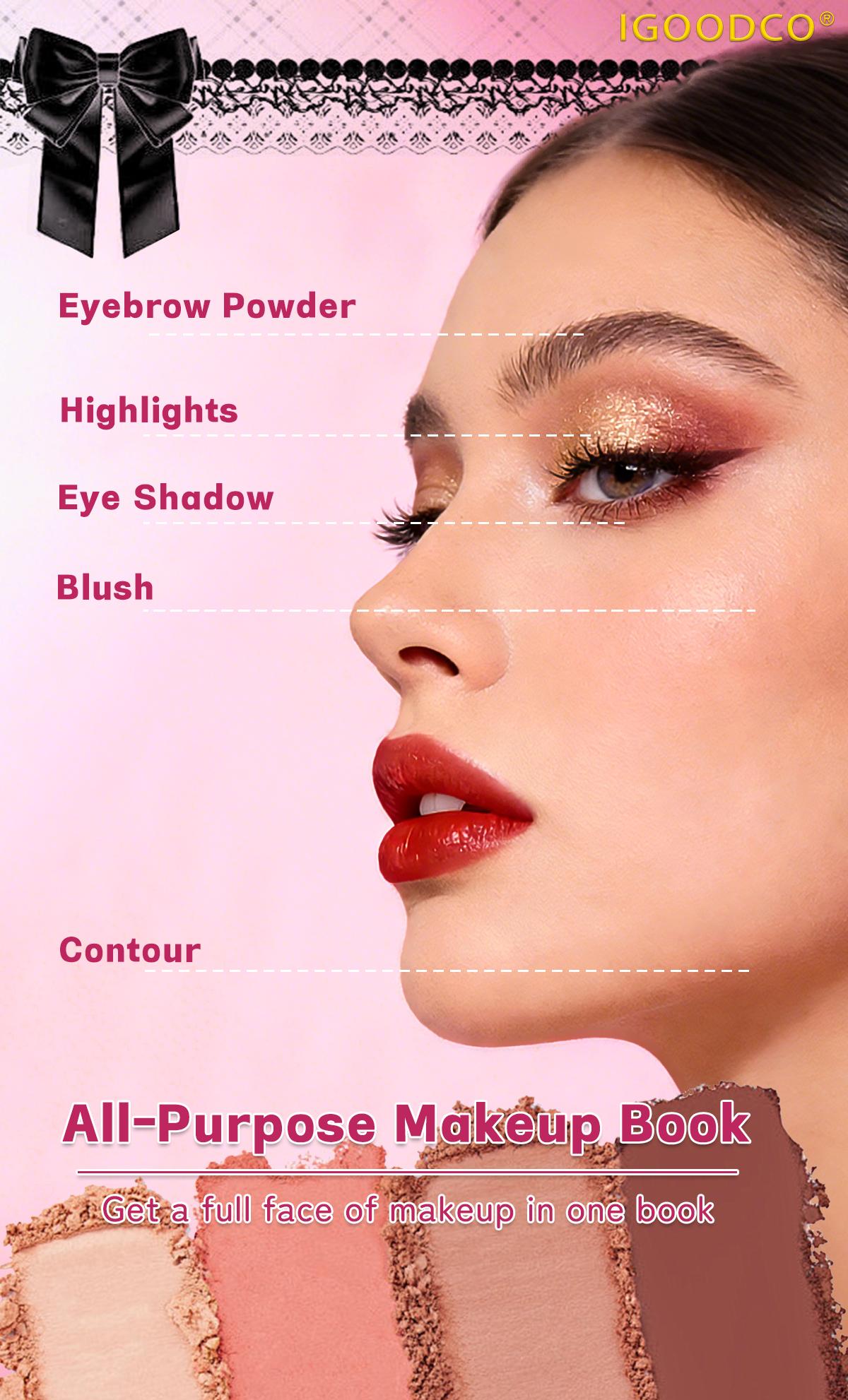 IGOODCO (model: IG5158) Women's cosmetics high coloring high gloss eye shadow disk makeup repair set