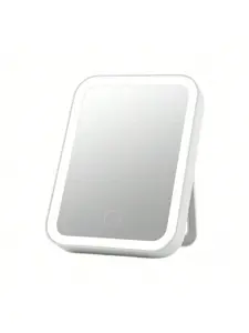 Men and women, family Portable Lighted Cosmetic Mirror - Double-Sided Travel Magnifying Mirror with 1x/2x Magnification, Adjustable Brightness, Ideal for RGP Lenses, Home & Travel Use, Holiday Gift, Travel Lighted Makeup Mirror
