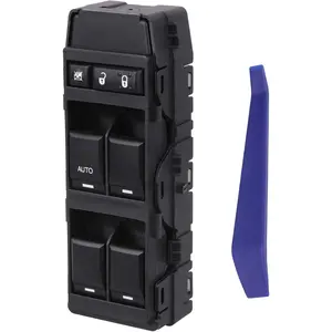 Power Window Switch Front Left Driver Side, Compatible with 2008-2013 Dodge Avenger Caliber Charger Magnum Dakota 07-10 Chrysler 200 300 Sebring 11-13 Jeep Compass Patriot 4602780AA, 4602780AB