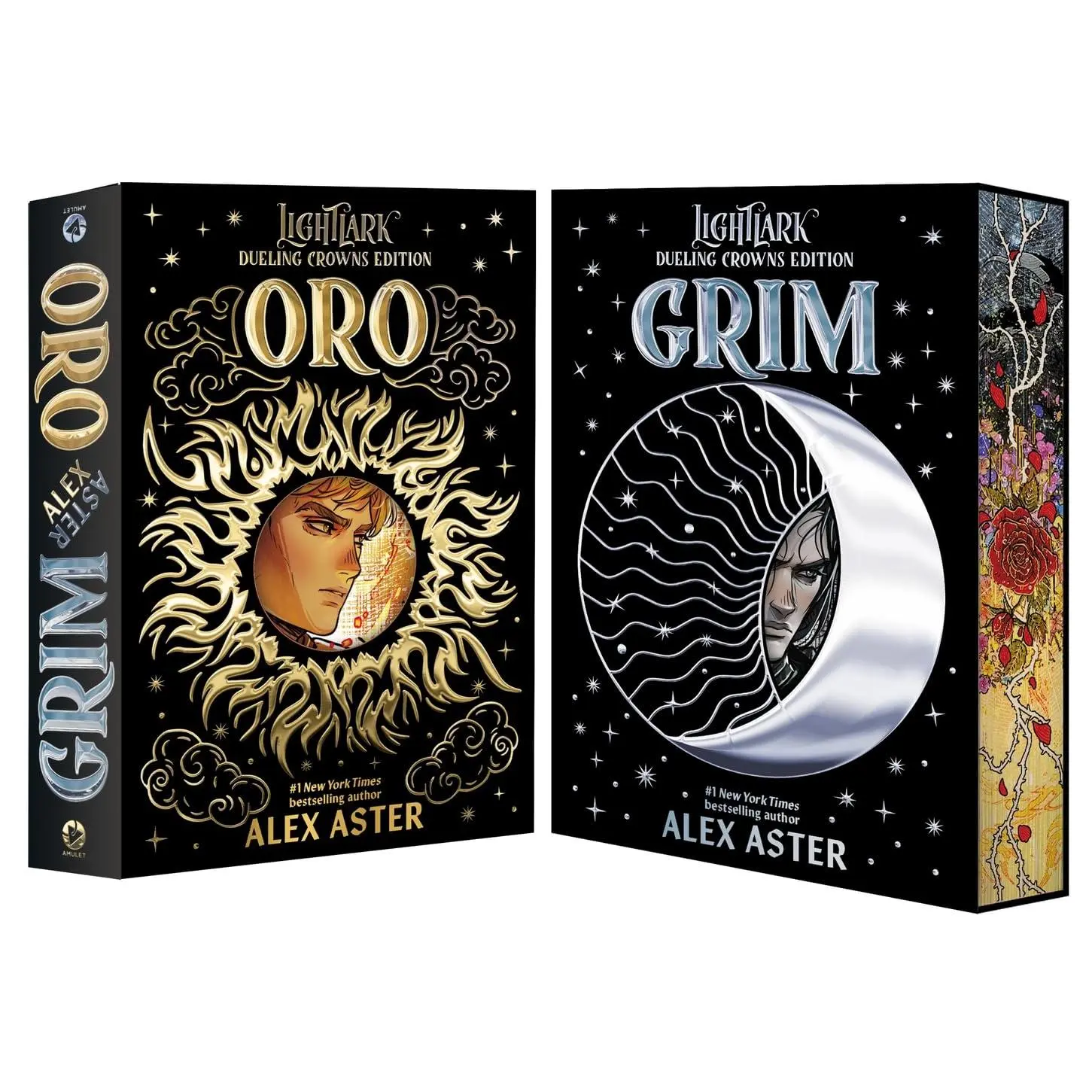 Grim and Oro: Dueling Crowns Edition (a Lightlark Saga Deluxe Companion Book) -- Alex Aster - Hardcover