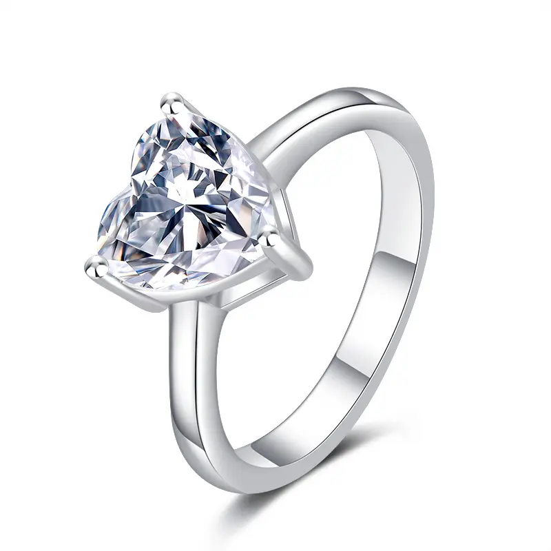 2 carat heart shaped Mozambique diamond