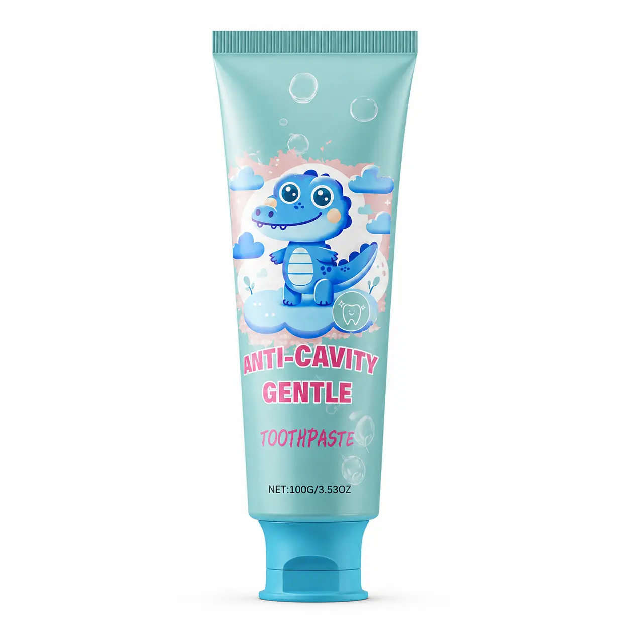 Toothpaste Without Fluoride for Kids - Dentist-Formulated Nano Hydroxyapatite Remineralizing Cream, Natural Bubblegum Berry Flavor, Decay-Preventing Daily Care Toothpaste for Daily Brushing
