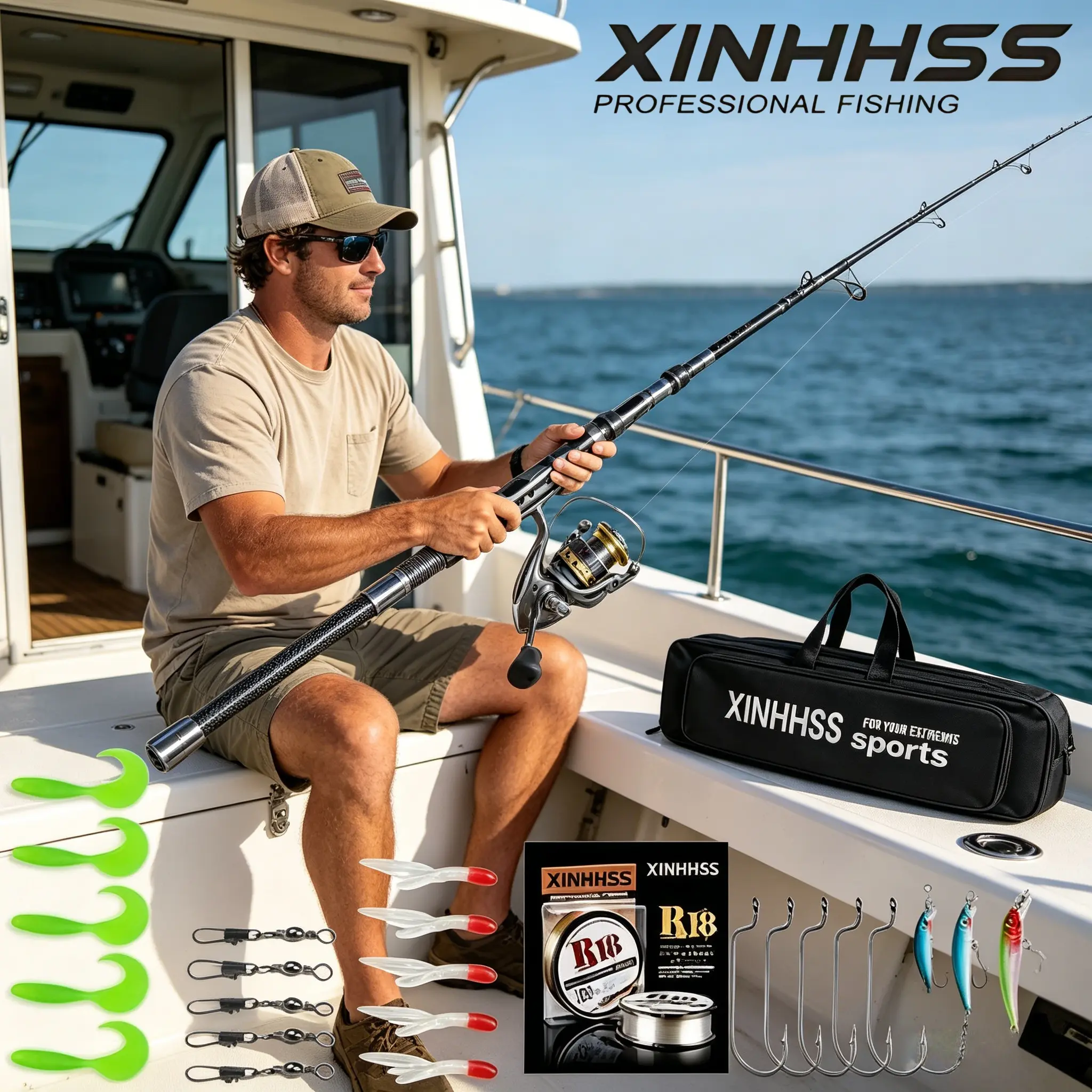 2.4M Telescopic Fishing Rod Reel Combo with Tackle Bag, Ideal Father's Day Gift 2.4M Telescopic Fishing Rod Reel Combo with Tackle Bag, Ideal Father's Day Gift