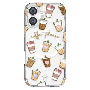 Velvet Caviar Coffee First iPhone Case - Cute & Trendy Phone Cases for iPhone with Stylish Girly Design and Shockproof Protection