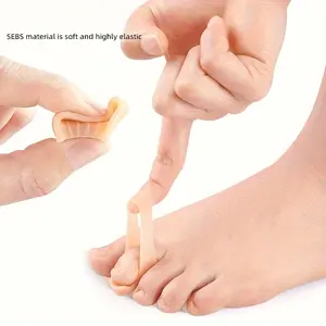 Silicone Toe Covers for Big Toes, Curled Bent Claw Toe Lift, Toe Tips Andtoe Pads, Perfect for Wearing, Foot Care Product
