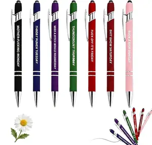 7Pcs 2-in-1 Touch Screen Stylus Pen & Ballpoint Pen