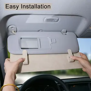 General Motors Sun visor extender with glasses storage - Foldable windshield sun visor, easy to use, suitable for in-car, stylish and durable design, car sun visor