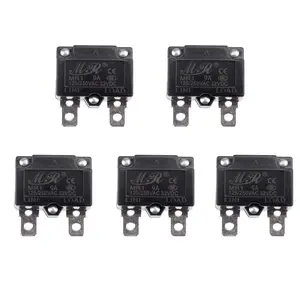 5Pcs 125/250V AC 32V DC Thermal Circuit Breaker 9amp AUTO Reset Overload Protector Switch Automatic Reset Relay Fuse 9A