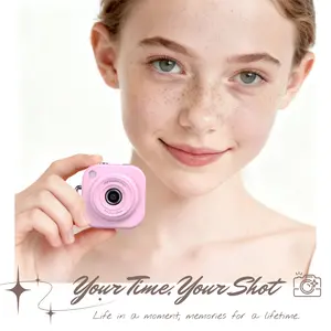 W&O Retro Digital Camera 1080P HD Mini Keychain DV Pocket Camera with 32GB Card 8MP 2.0" LCD Screen Flash Rechargeable Portable Vlog Camera for Travel Concerts Kids The Perfect Gift Party & Everyday Use Camcorder