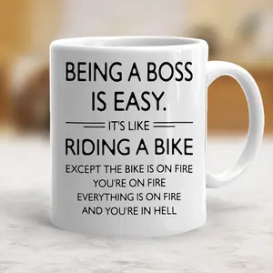 Being A Boss Is Easy Funny Mug - Gift For Boss, Coworker Gift - scs10102