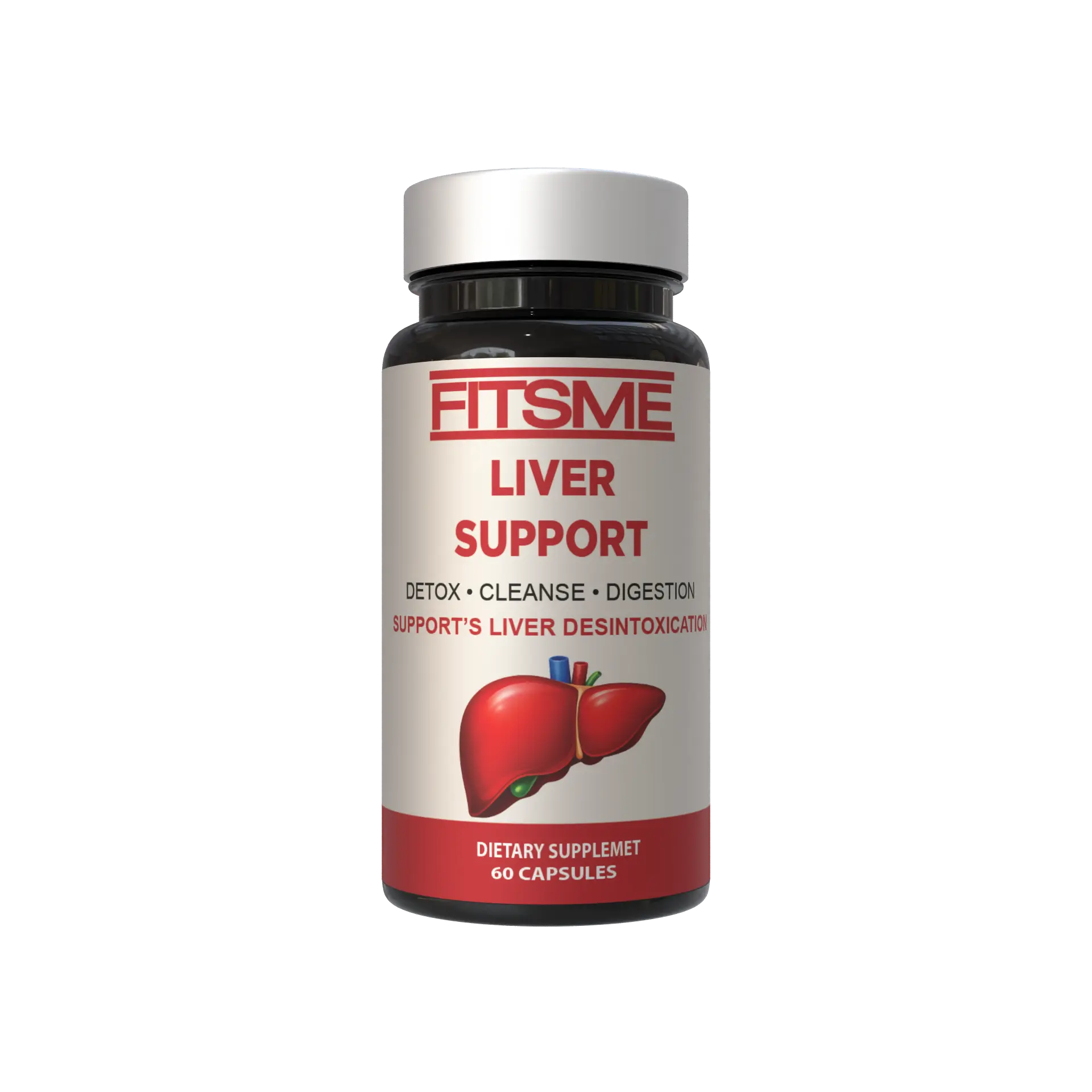 Fitsme Liver Support Dietary Supplement, Vitamin Capsule with Liver Support Antioxidants & Nutritional Benefits, Magnesium, Liver Support Antioxidants Nutritional Supplements