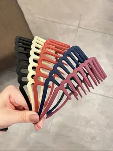 Elegant Wave Hair Band Set, Durable Non-Slip Headbands for Men & Women, Perfect for Face Washing & Skincare, Fashionable Holiday Accessories