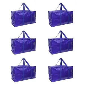 Large Capacity Storage Bags Heavy Duty Waterproof Moving Bags with Reinforced Handles for Home Organization Dorm Travel Moving
