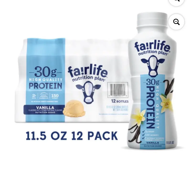 Fairlife Nutrition Plan 30g Protein Shake, Vanilla, 11.5 fl. oz., 12 pk.