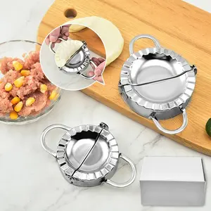 Stainless Steel Dumpling Mold, Easy Press & Cut Design, Ideal for Making Dumplings Pies Pastries, Essential Kitchen Tool for Efficient Meal Prep, Kitchen Gadget, Kitchen Metal Utensils