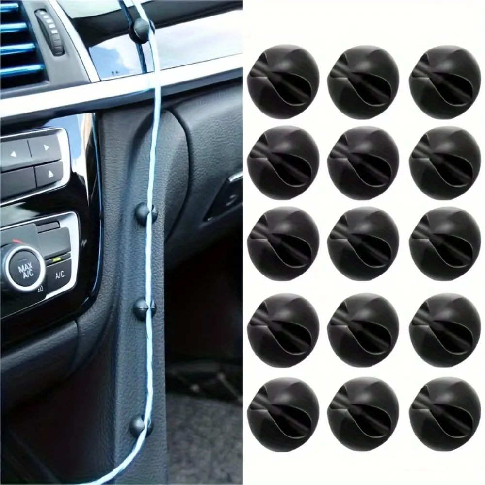20 sets of vehicle dashboard wire organizer clips | Plastic wire management device, Car Console Organizer, Car Organizers, Car Organization Accessories, suitable for headphones and charging cables, universal for automotive interior decoration