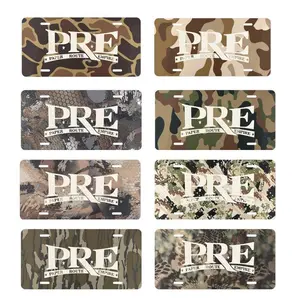PRE Paper Route Empire Camo License Plate, Car Accessories, Perfect Gift - Lightweight Aluminum, Pre-Drilled holes vehicle decor Truck