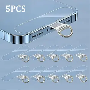 Phone Tether Tab, Universal Phone Lanyard Patch, Cell Phone Strap Replacement Part, Minimalist 360° Rotatable Phone Tether Tabs, Phone Strap Replacement Part for All Full Cases, Phone Accessories