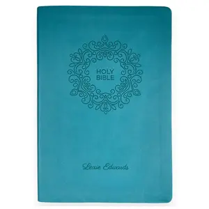 Custom NKJV Blue Study Size Thinline Holy Bible Large Print - Tiktok