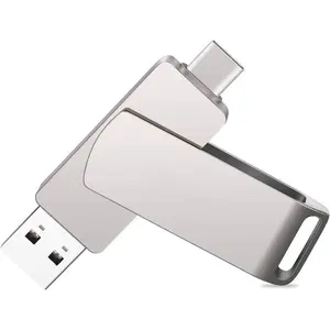USB C Flash Drive, USB Type C Thumb Memory Stick 64 GB 2 in 1 USB 3.0 + Type C OTG, Dual Flash Drive