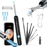 [Back to School] Wireless Earwax Remover Stick with 1080P HD Camera, Earpick Flashlight, 6-Piece Silicone Ear Spoons, USB Rechargeable Silicone Ear Cleaning Tools for 6-Tool At-Home Care, iOS & Android